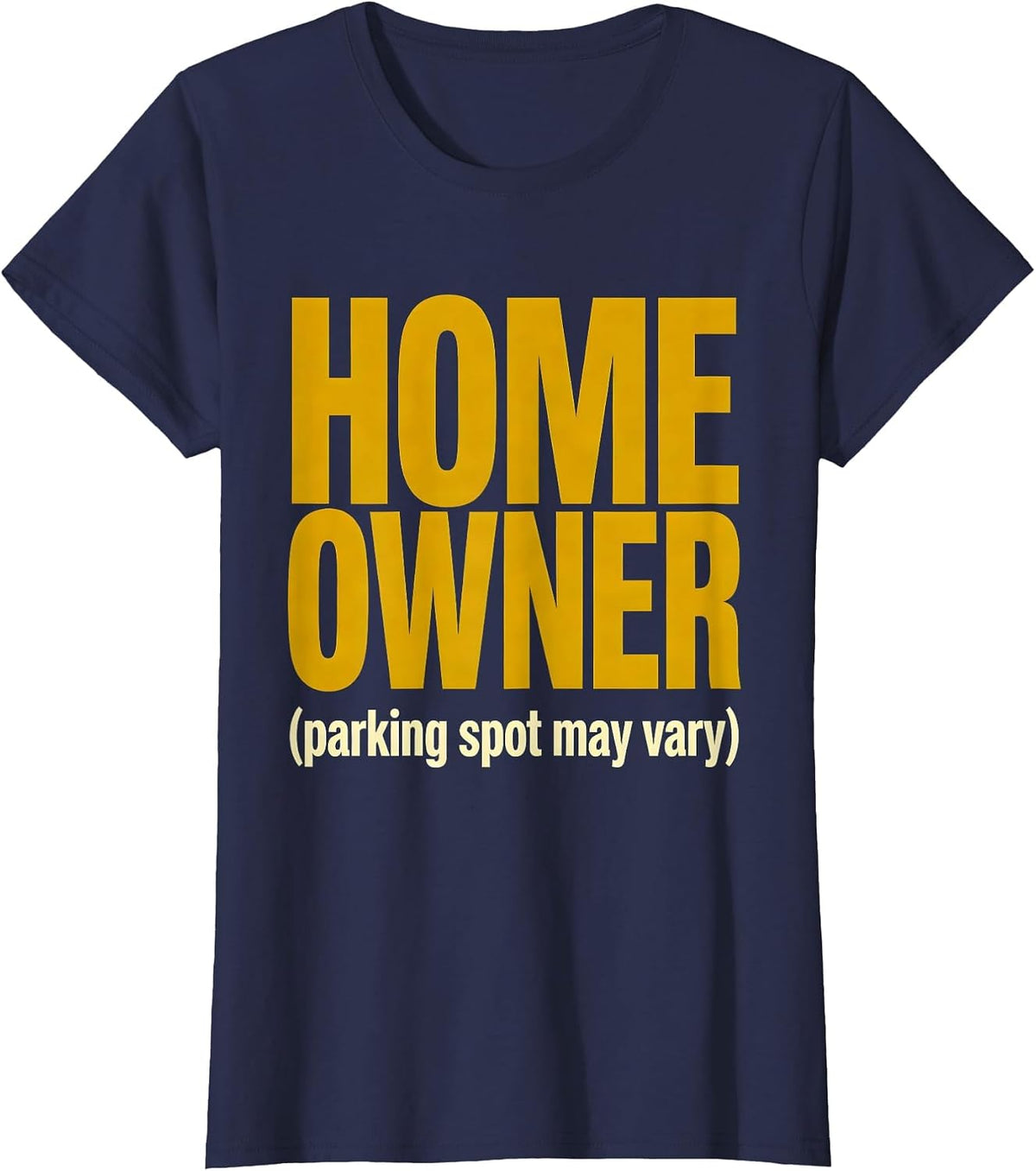Women's HOME OWNER Van Life Retro Camper Van Owner Nomads T-Shirt - Navy Blue