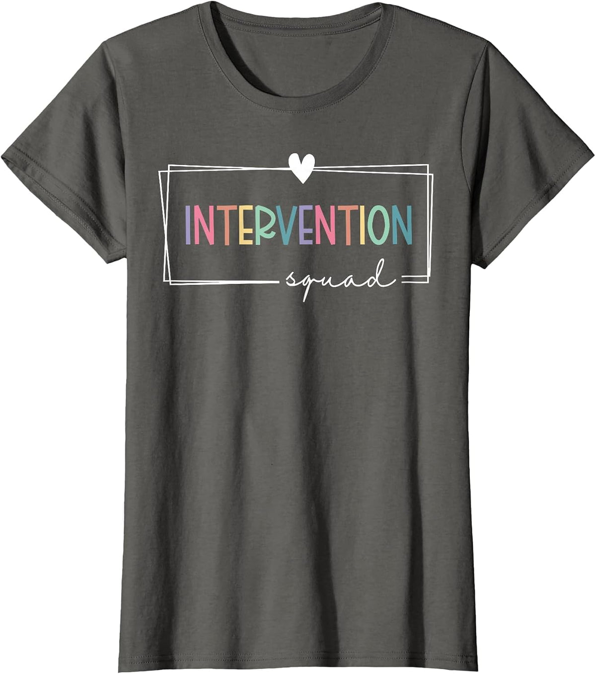 Intervention Squad Behavior Specialist Early Intervention T-Shirt - Asphalt Grey