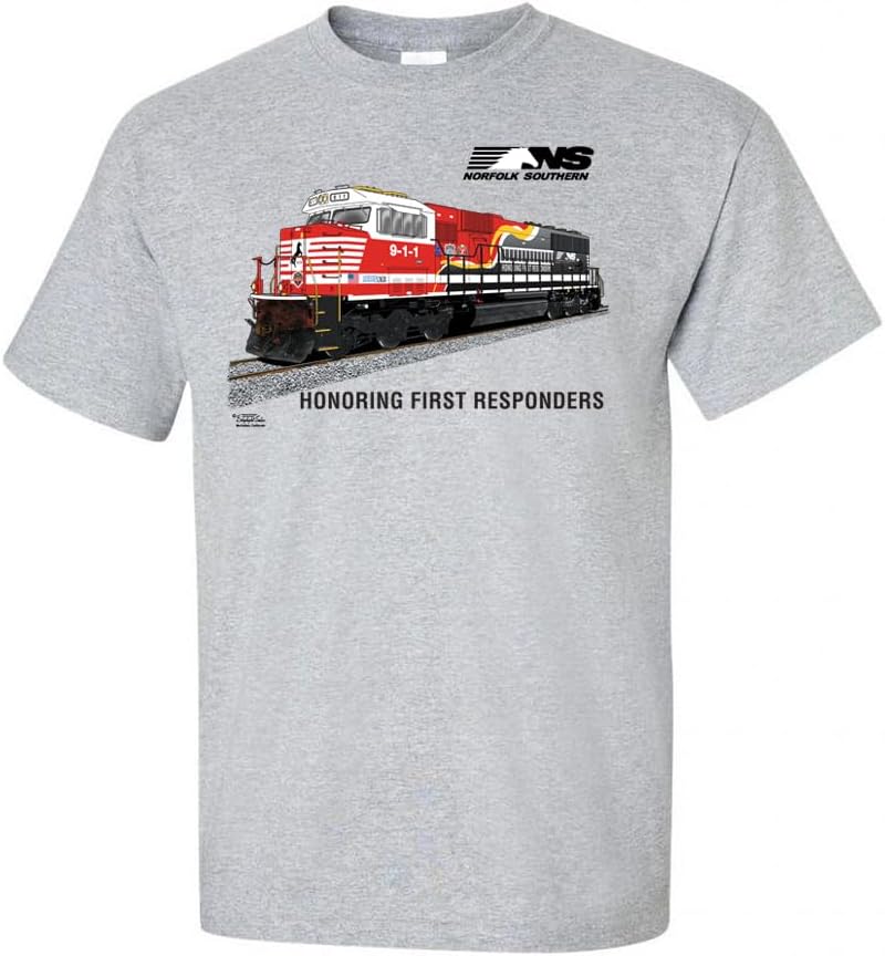 Norfolk Southern First Responders Tribute Authentic Railroad T-Shirt [117] - Adult Multicoloured