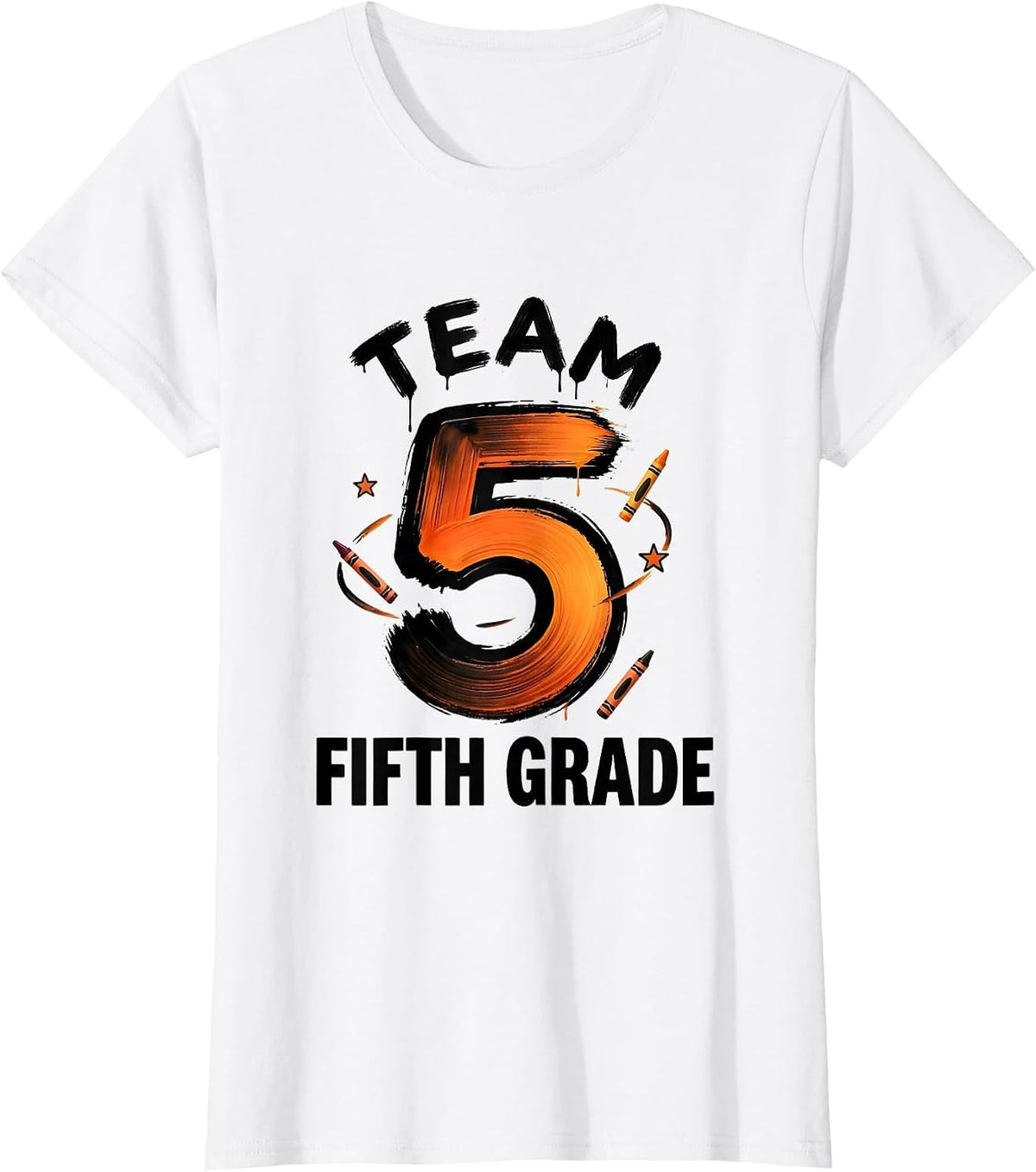 Women's Team Fifth Grade Playful Back To School Teacher Student T-Shirt - White