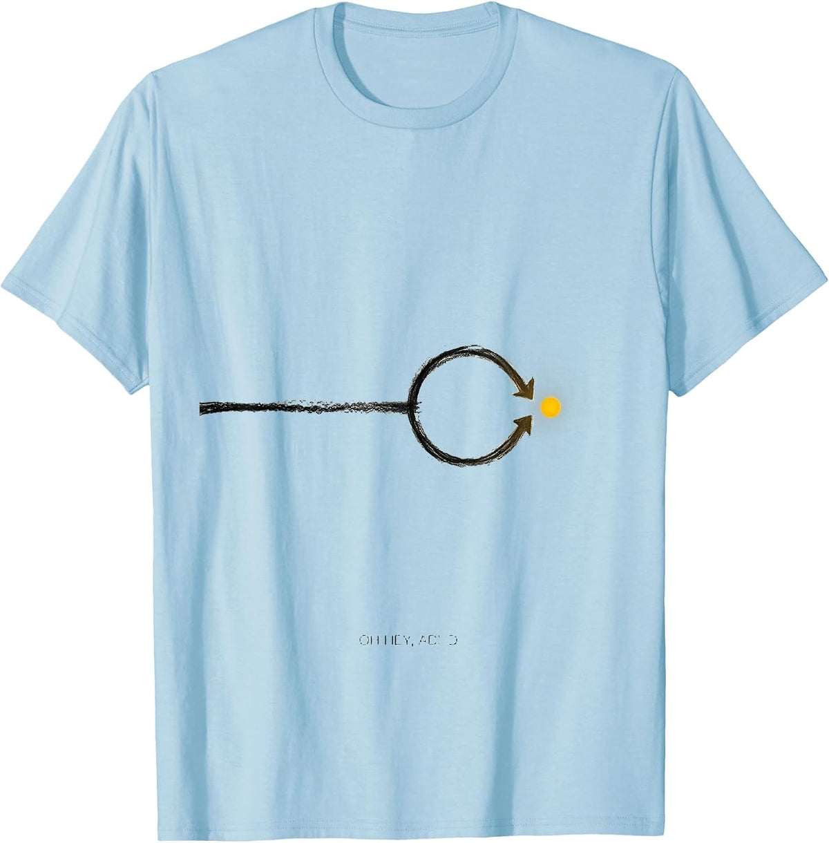 Men's Oh Hey, ADHD Funny Neurodivergent Meme Humor Gift T-Shirt - Baby Blue