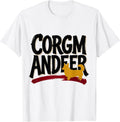 Men's Corgmandeer Funny Corgi Dog Owner Breed Humor Gift T-Shirt - White