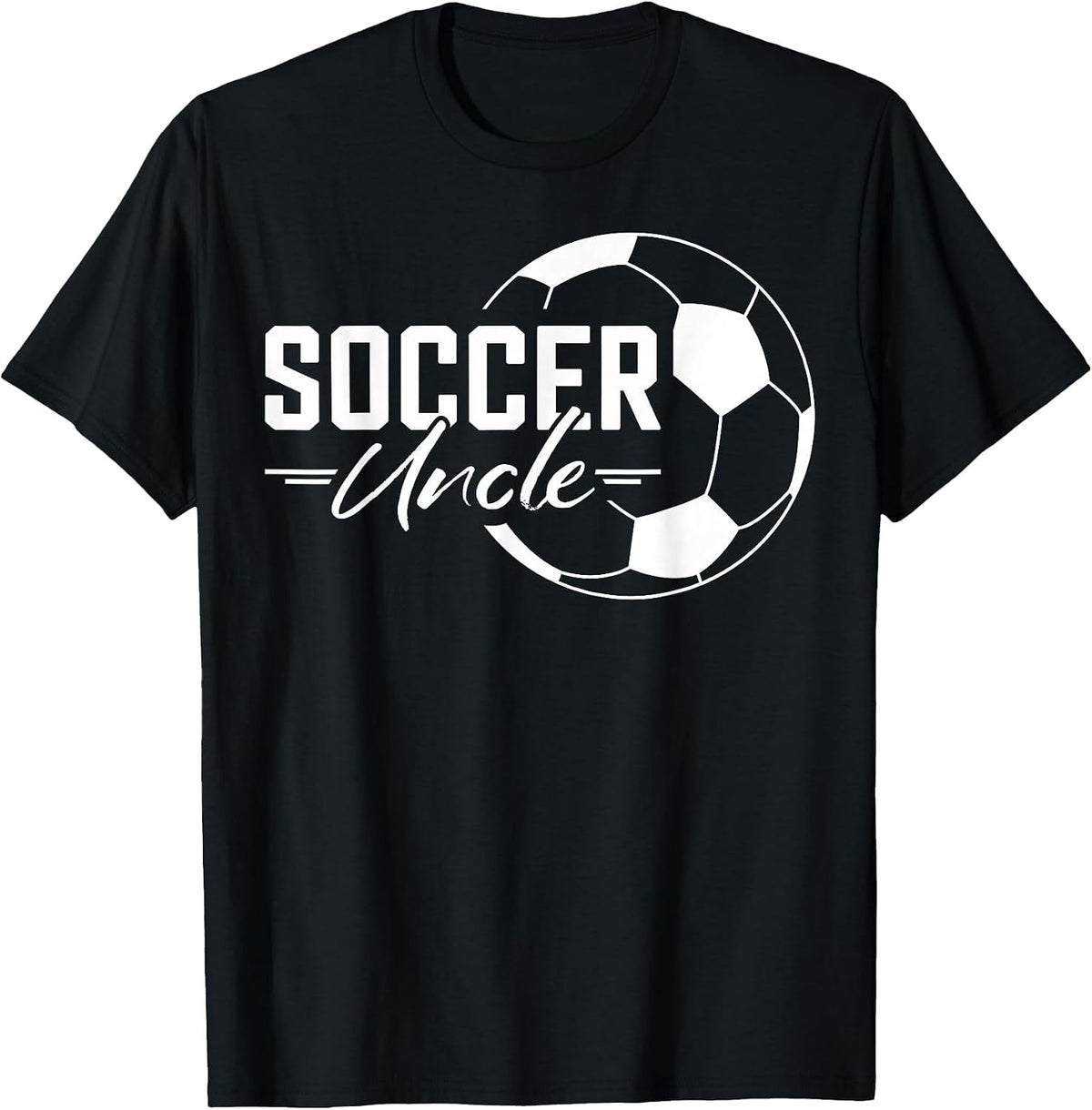 Proud Soccer Uncle Player T-Shirt - Black
