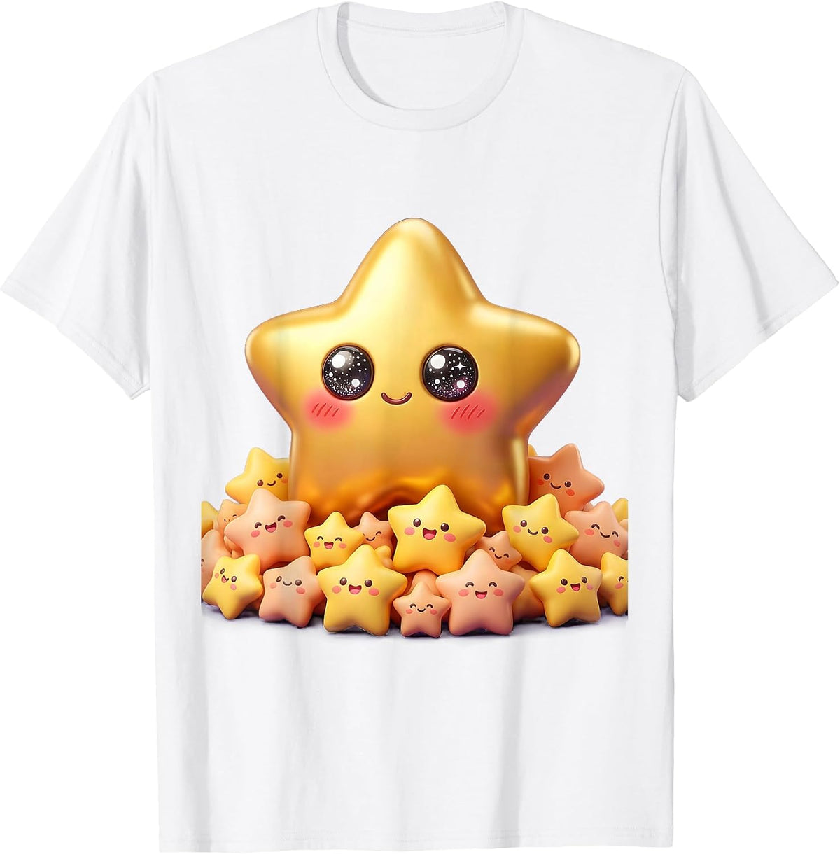 Men's 5th Grade Teacher Gold Star Desk Illustration T-Shirt - White