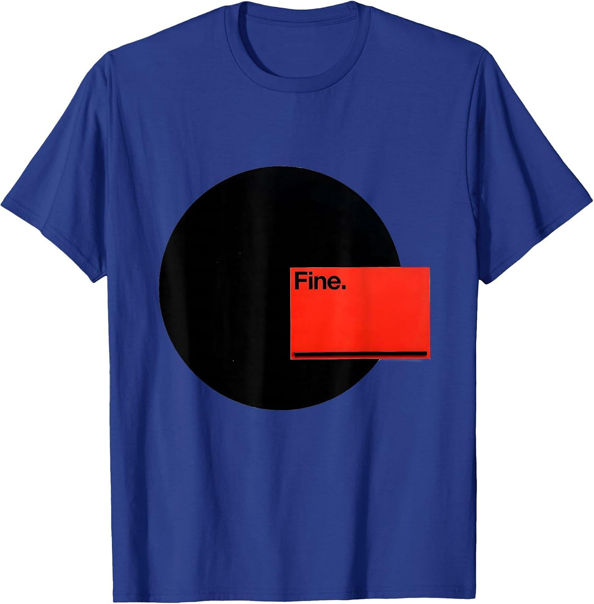 Fine Swiss International Grammar Police Punctuation Humor T-Shirt - Royal Blue
