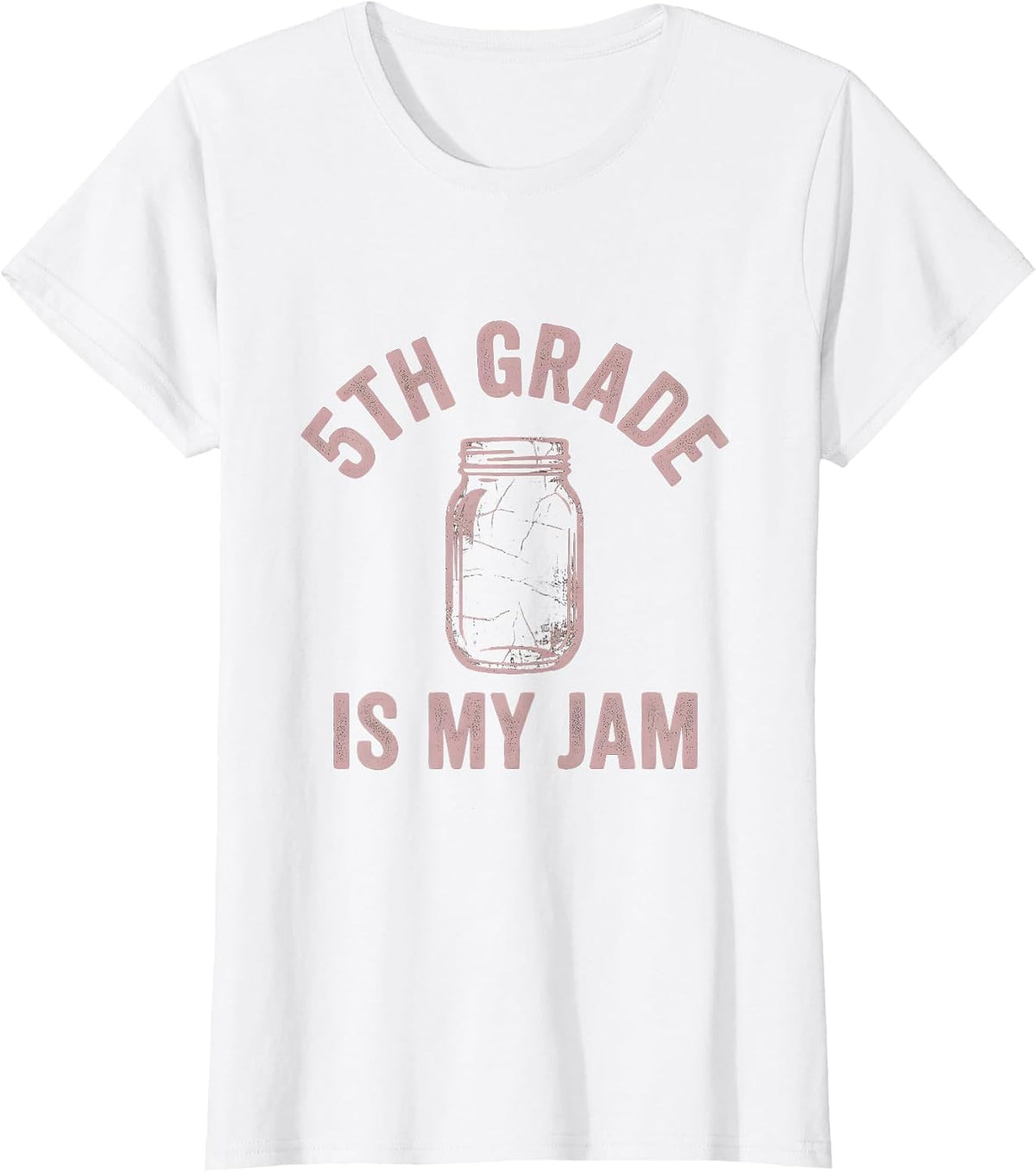5th Grade Is My Jam Teacher Graphic Design T-Shirt - White