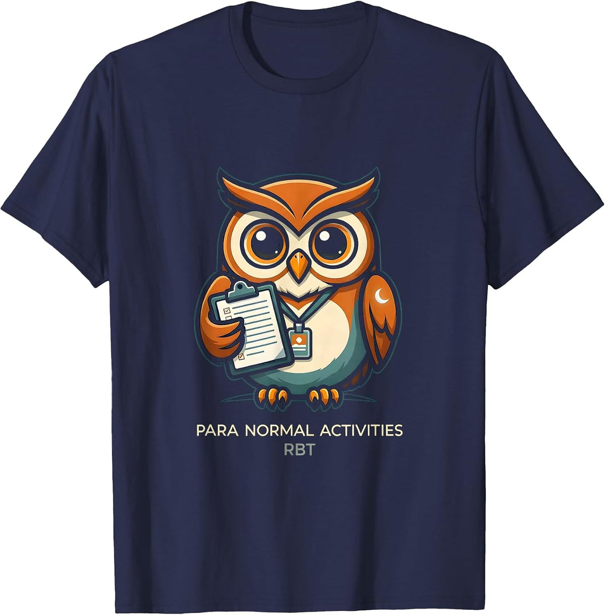 Para Normal Activities RBT Funny Paraprofessional Halloween T-Shirt - Navy Blue