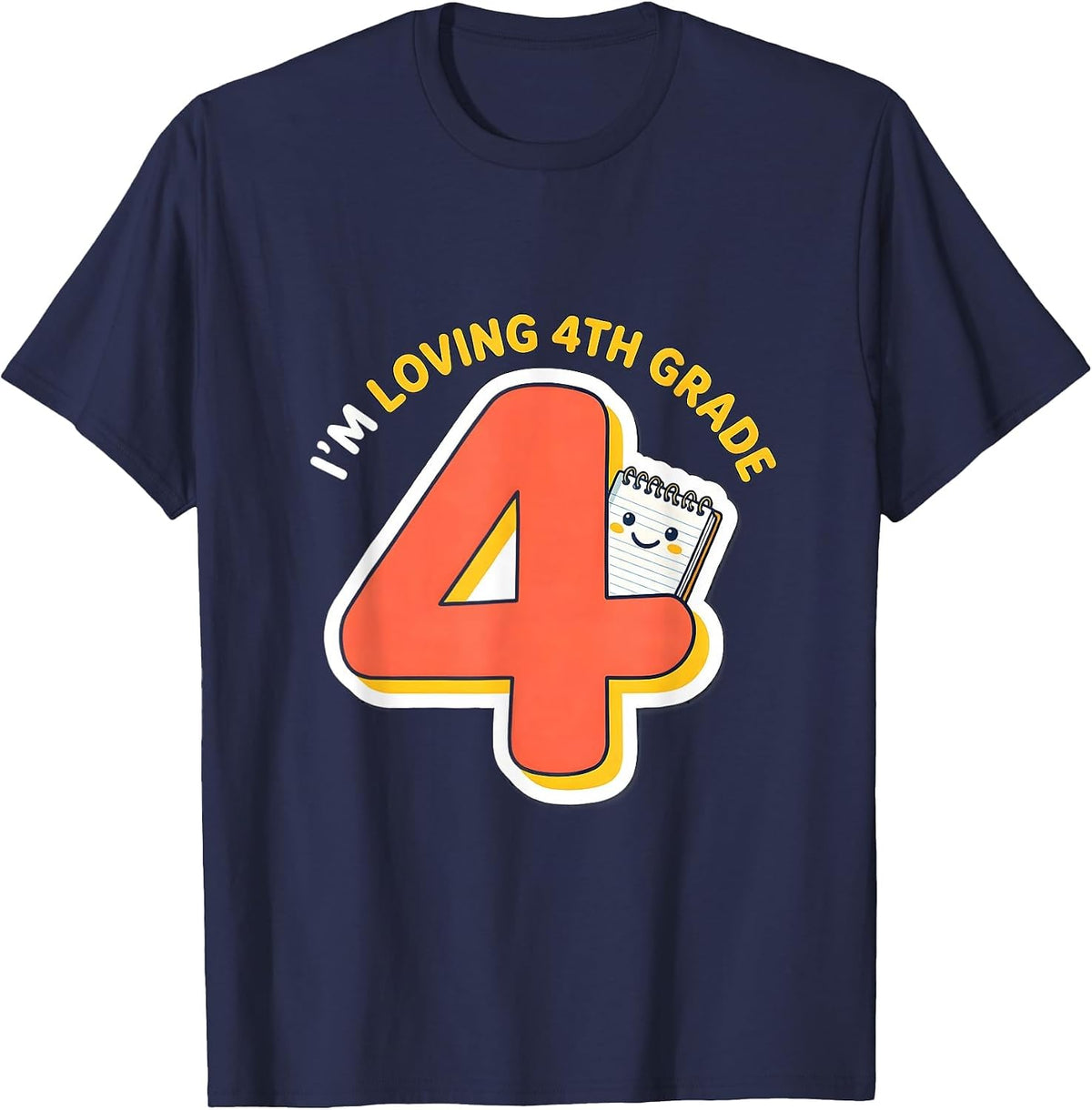 Men's I’m Loving 4th Grade Funny Back to School Kids Teacher First T-Shirt - Navy Blue