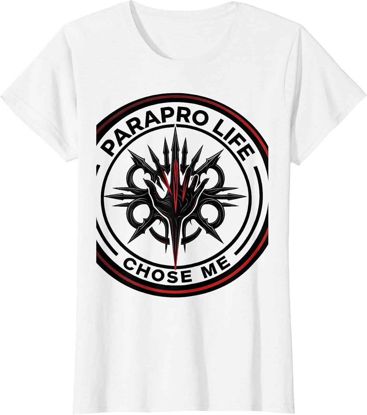 Women's Parapro Life Chose Me Paraprofessional Design T-Shirt - White