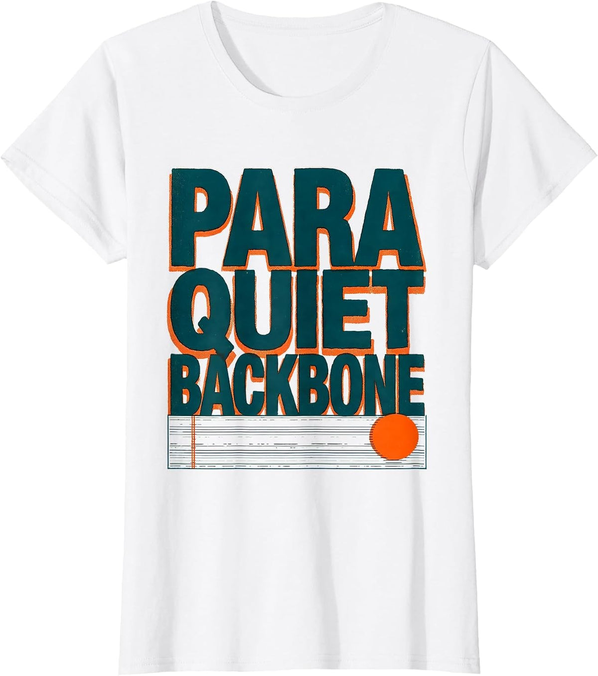 Women's Para Quiet Backbone Risograph Paraprofessional Teacher's T-Shirt - White