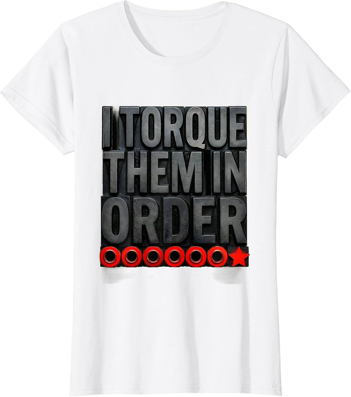 I Torque Them In Order Vintage American Flag Piston Mechanic T-Shirt - White