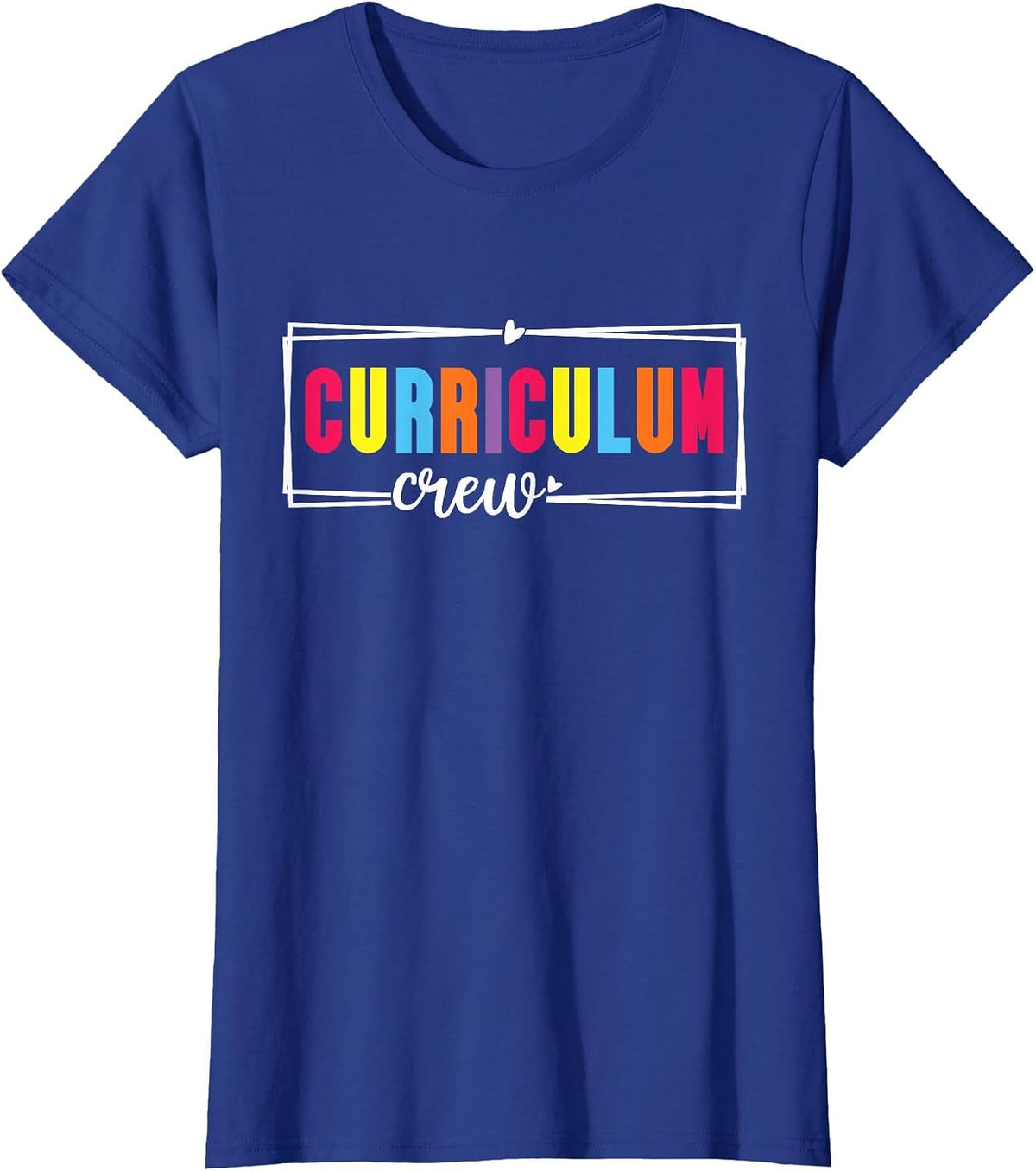 Retro Curriculum Crew Instructional Coordinator Prek Teacher T-Shirt - Royal Blue