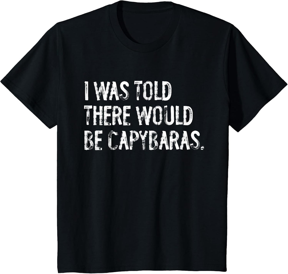 I was Told There Would Be Capybaras T-Shirt - Black