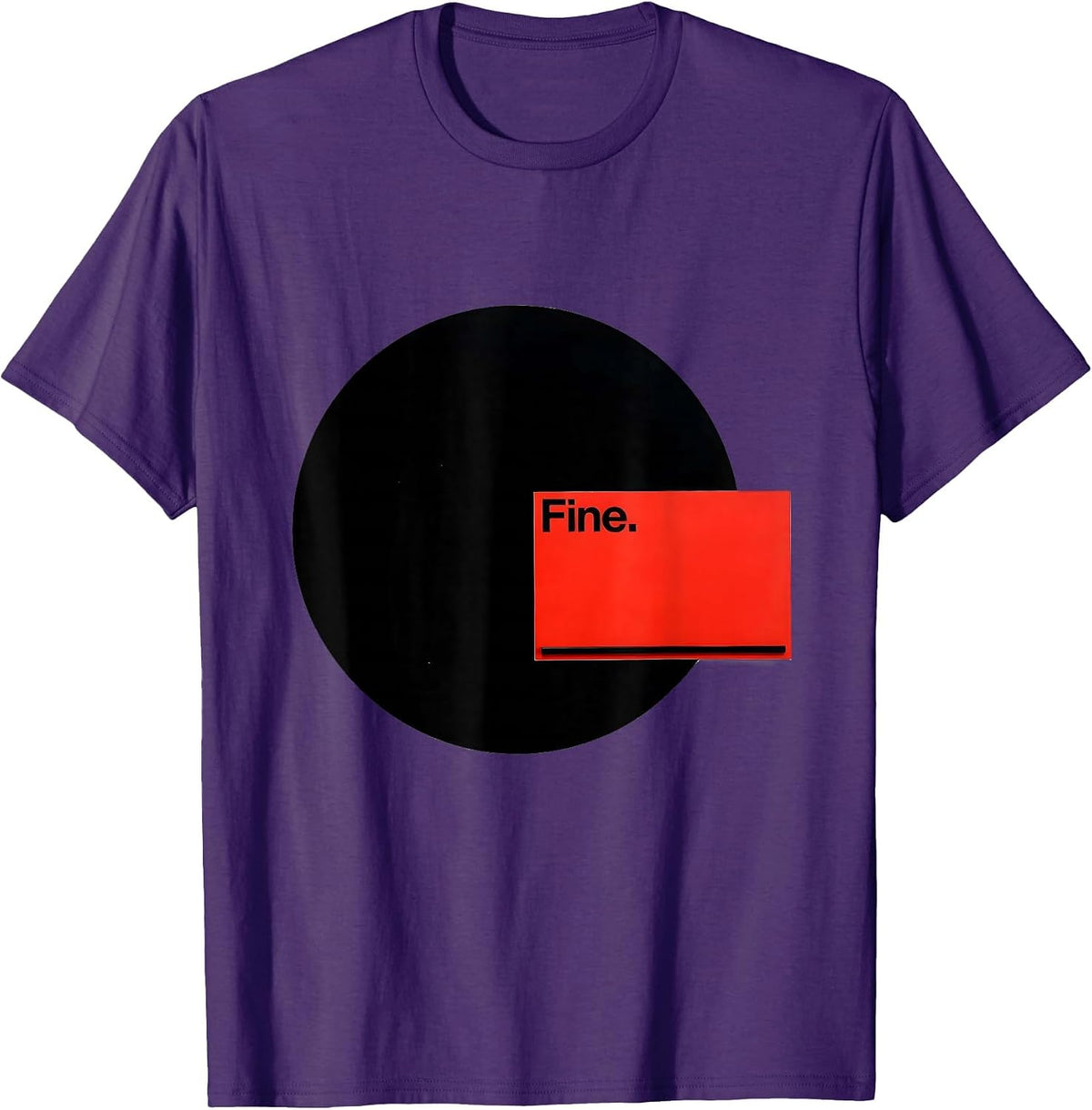 Fine Swiss International Grammar Police Punctuation Humor T-Shirt - Purple