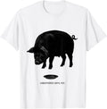 Men's Unbothered Until Fed Cute Pig Lover Pet Owner Humor T-Shirt - White