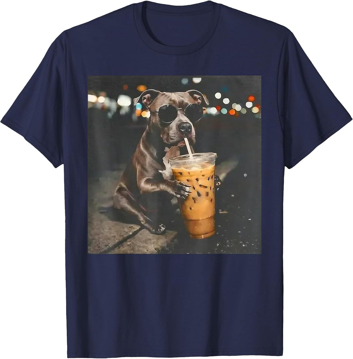 Funny Art T-Shirt - Navy Blue