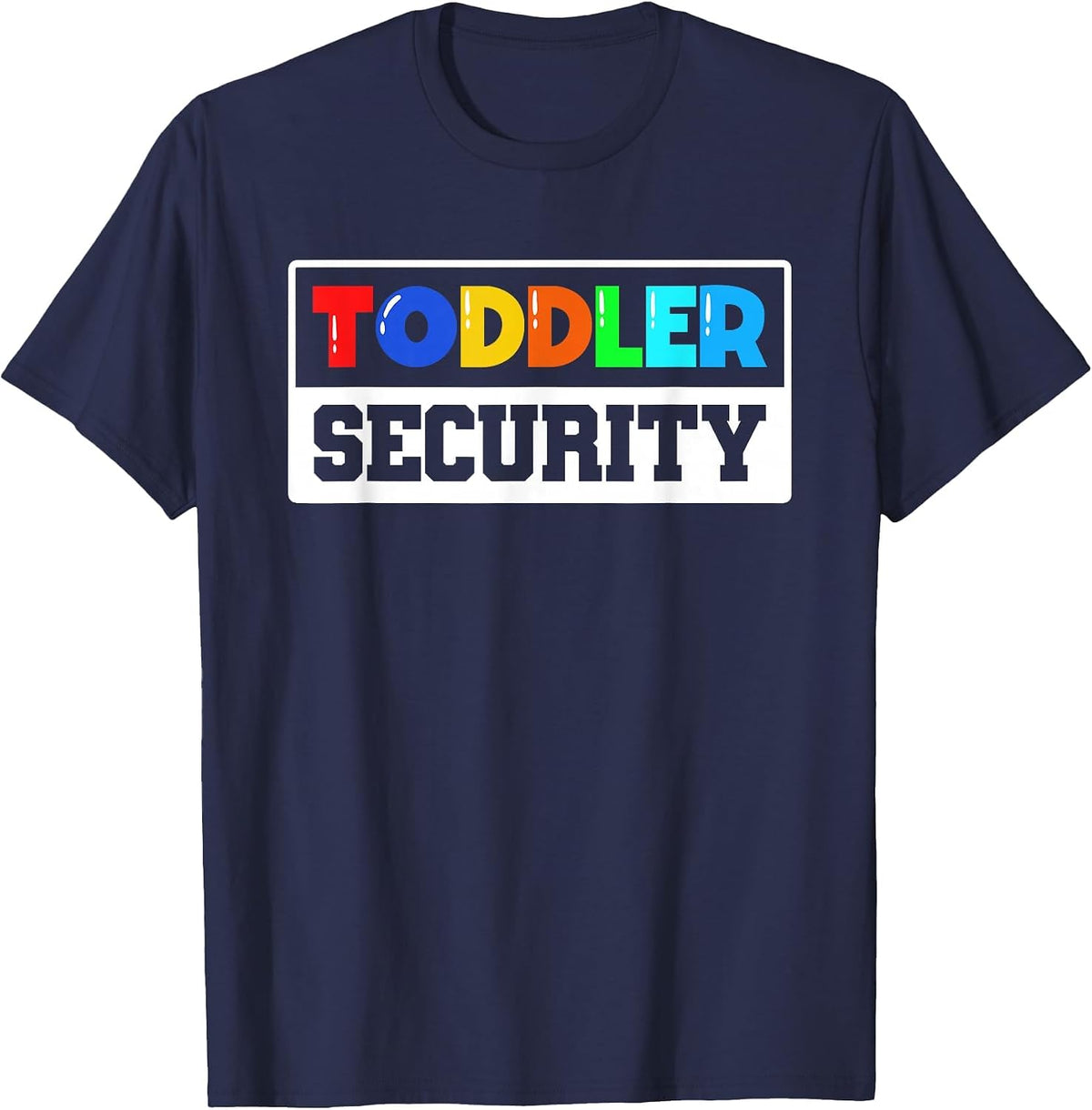 Childcare Toddler Security Daycare Teacher T-Shirt - Navy Blue