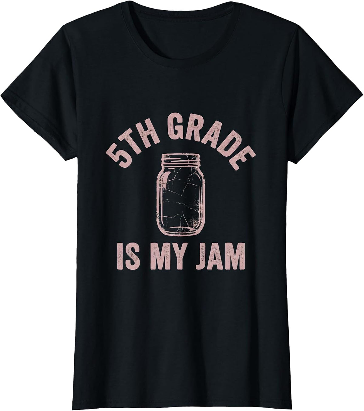5th Grade Is My Jam Teacher Graphic Design T-Shirt - Black