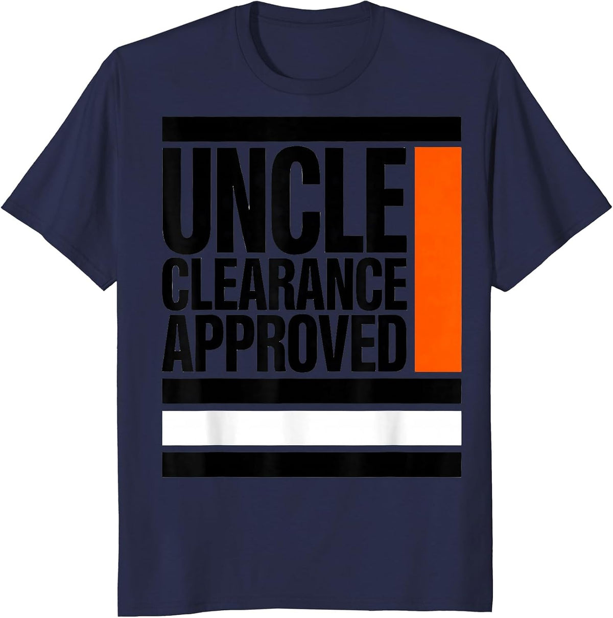 Uncle Clearance Approved Funny Cool Uncles Club Godfather T-Shirt - Navy Blue