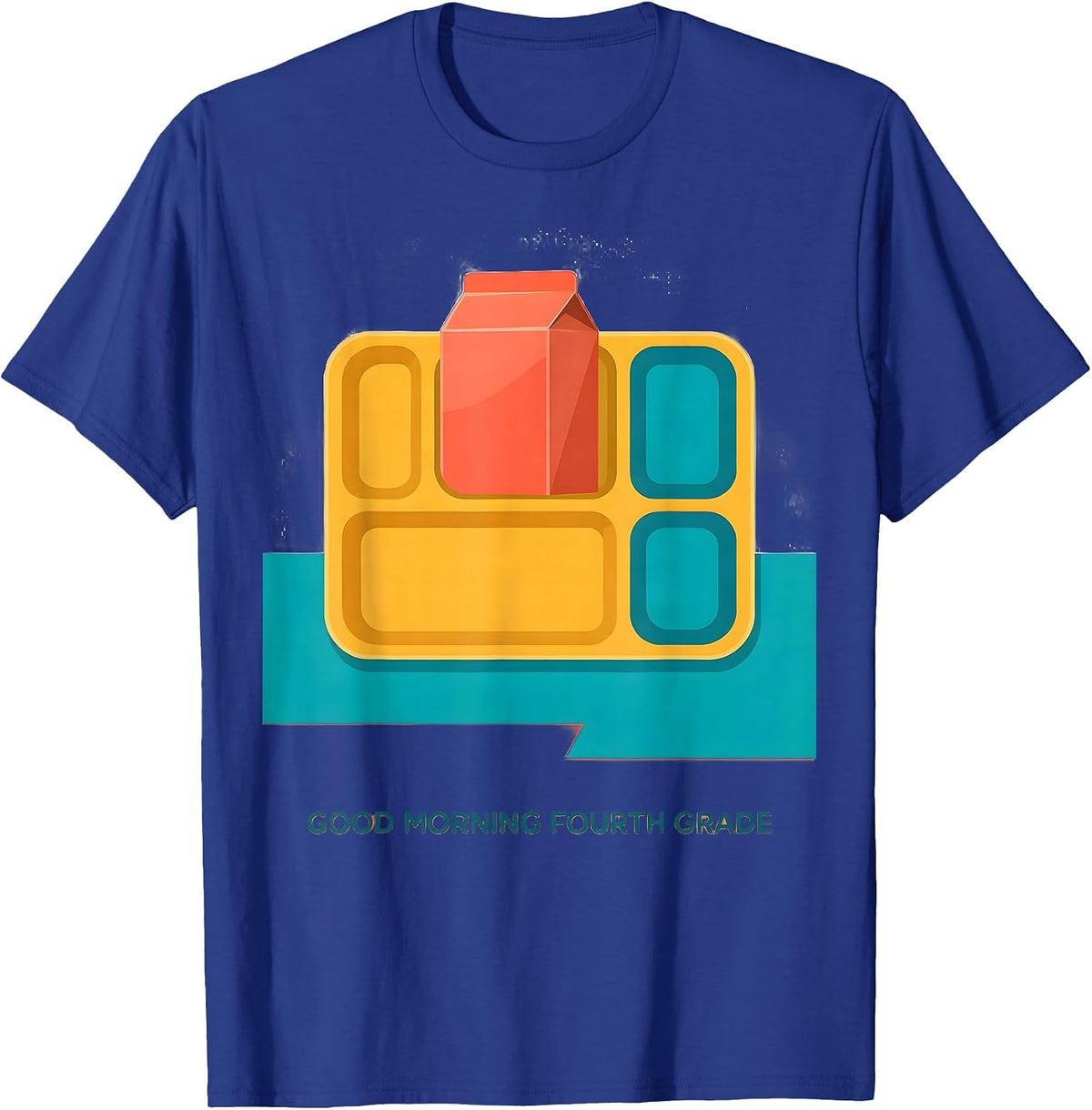 Men's Good Morning Fourth Grade Pastel Back To School Teacher T-Shirt - Royal Blue