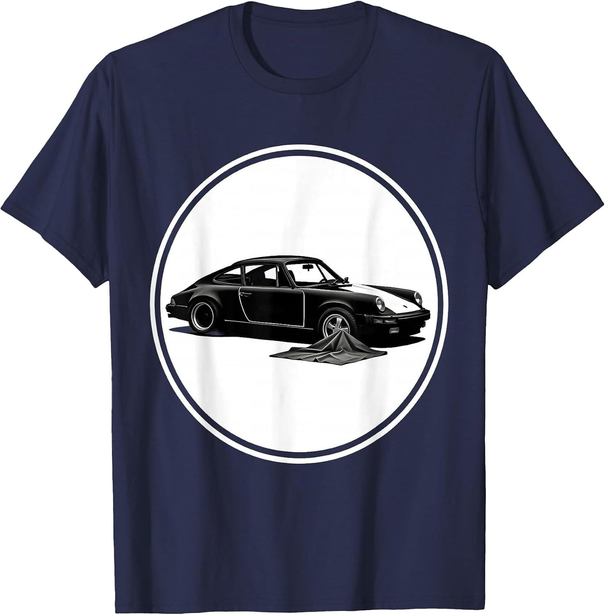 Sealed Classic Coupe Spare Time Car Guy Humor T-Shirt - Navy Blue