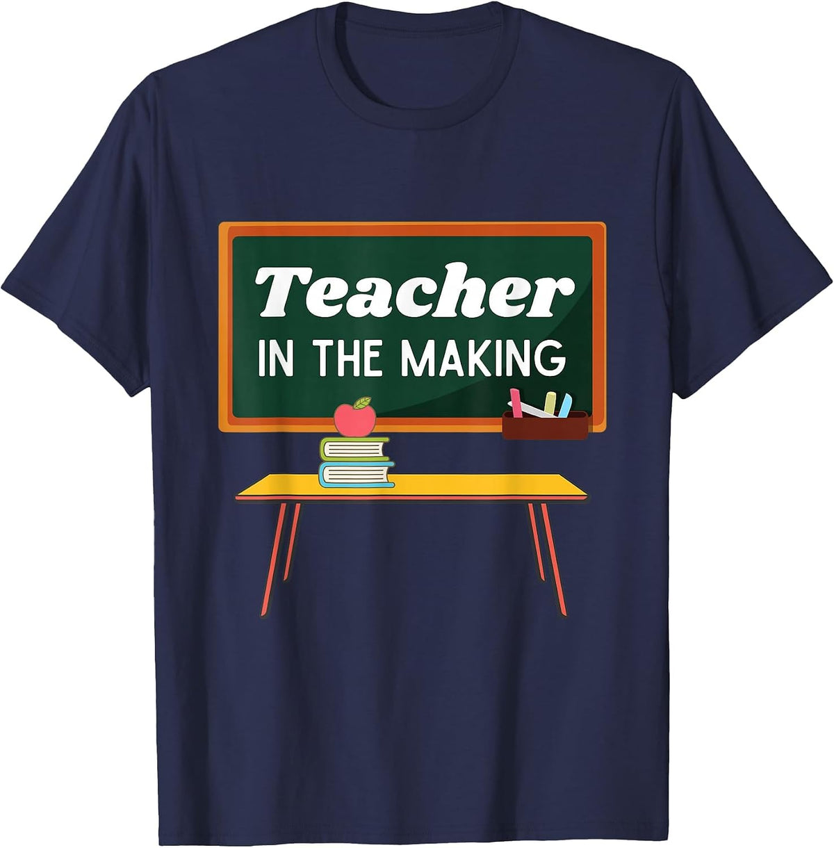 Teacher in the Making - Future Teacher, Kids Back to School T-Shirt - Navy Blue