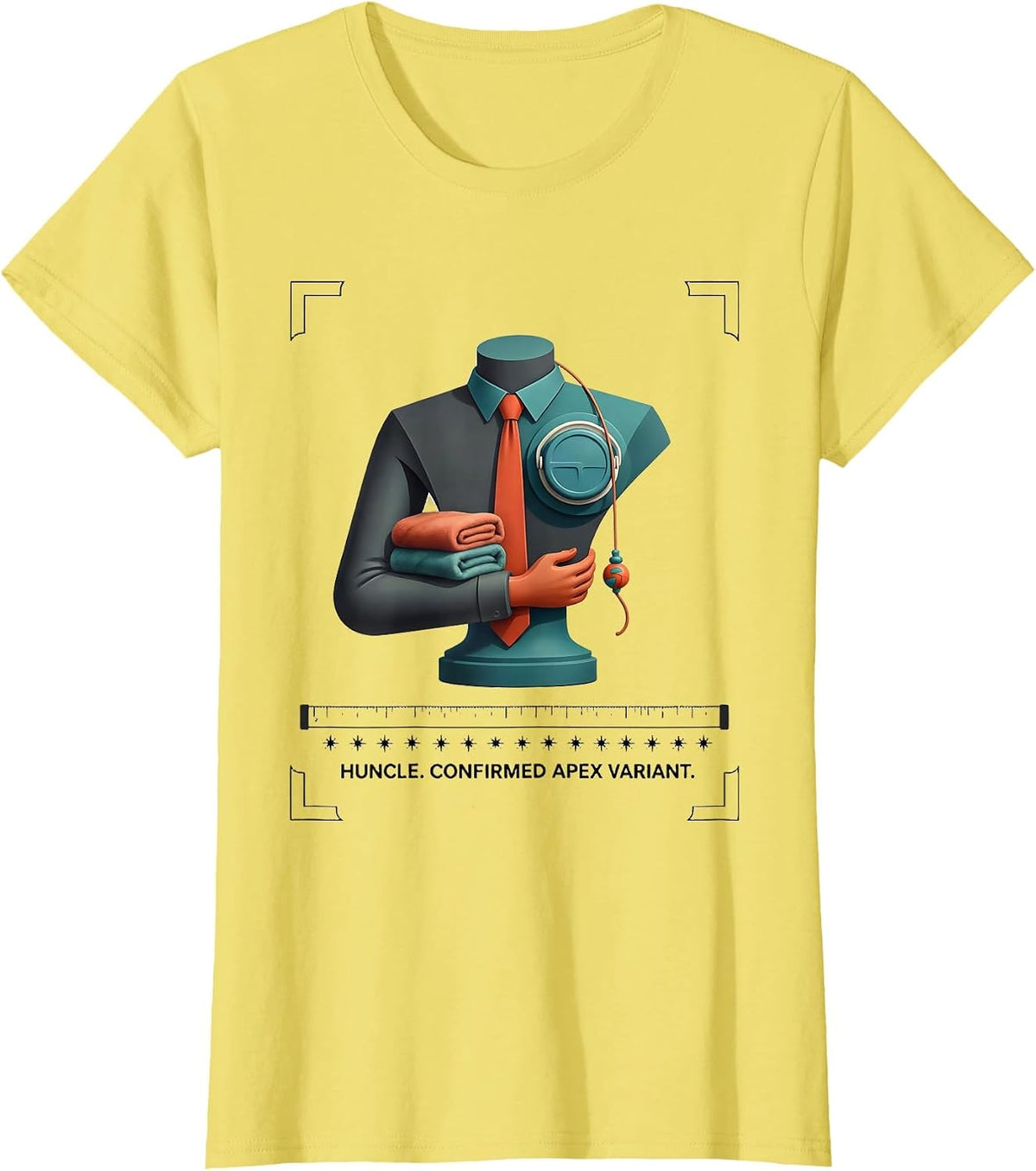 Women's Huncle Confirmed Apex Variant Funny Uncle Godfather Proposal T-Shirt - Lemon Yellow