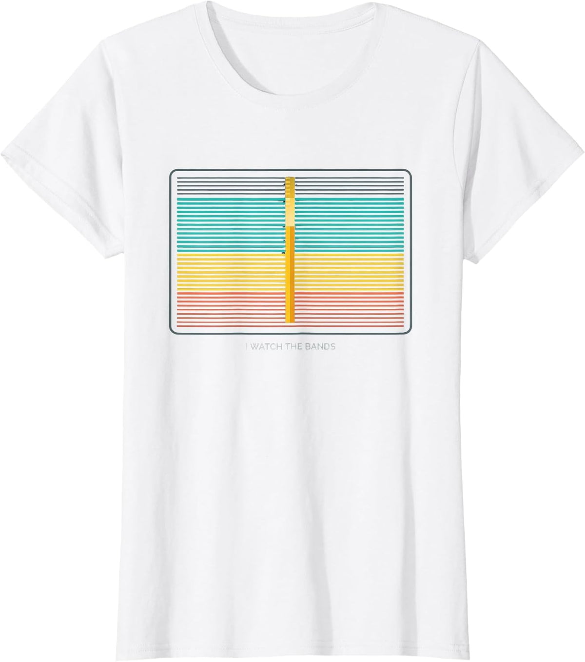 I Watch The Bands Funny Ham Radio Operator Enthusiast Humor T-Shirt - White