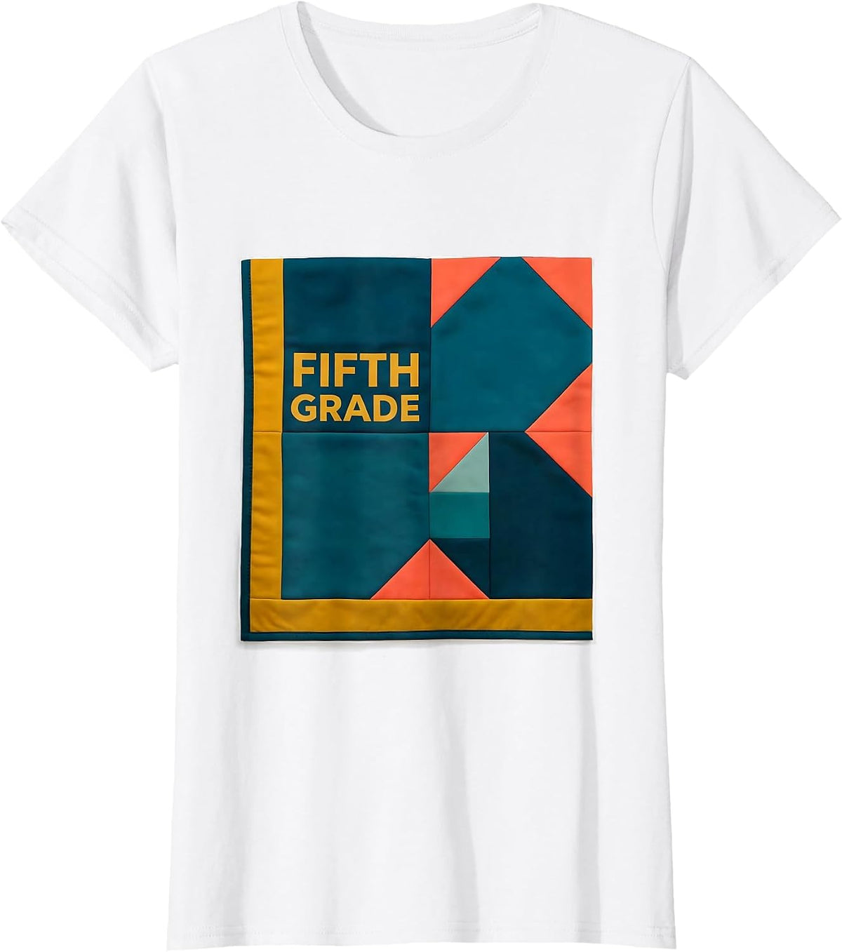 Fifth Grade Retro Teacher Student Back To School T-Shirt - White