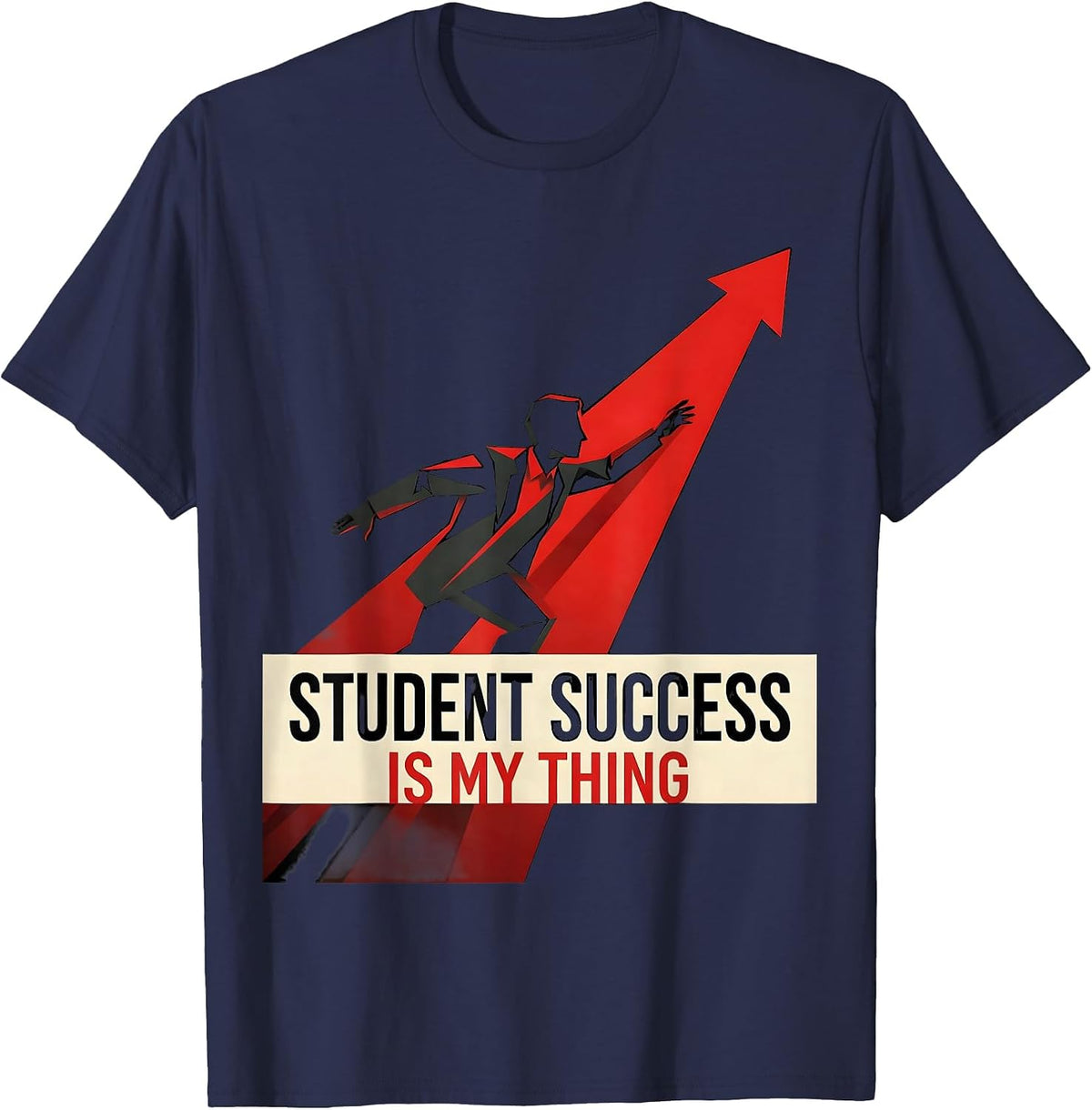 Student Success Is My Thing Paraprofessional Design T-Shirt - Navy Blue