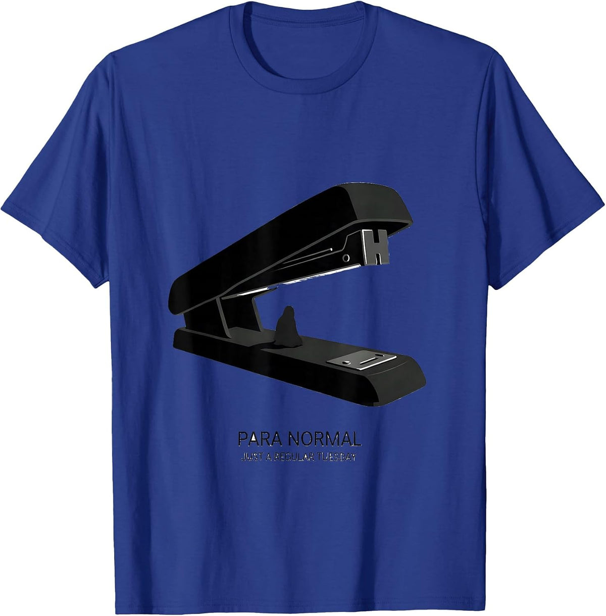 Men's Para Normal Just a Regular Tuesday Ghost Paraprofessional T-Shirt - Royal Blue