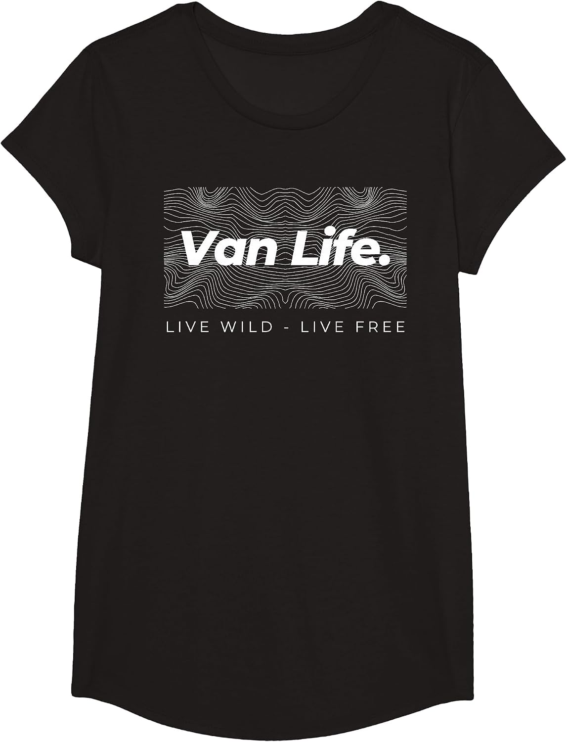 Van Life T-Shirt - Girls Black