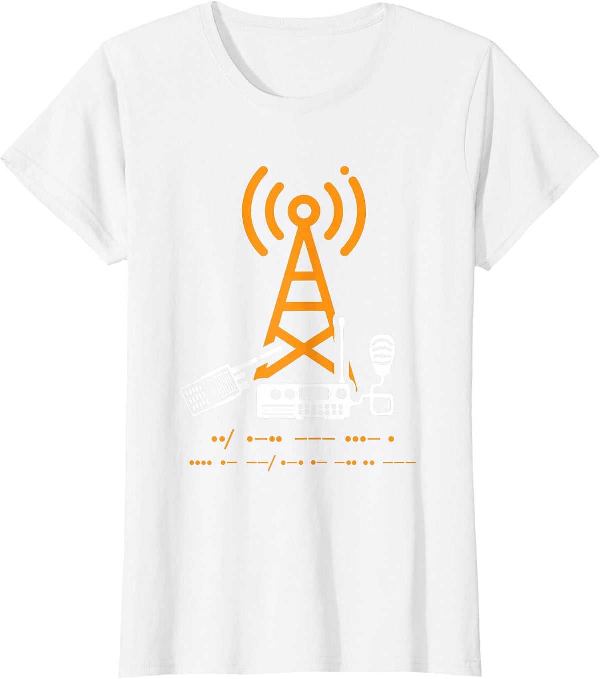 Morse Code Ham Radio - Ham Radio Operator T-Shirt - White