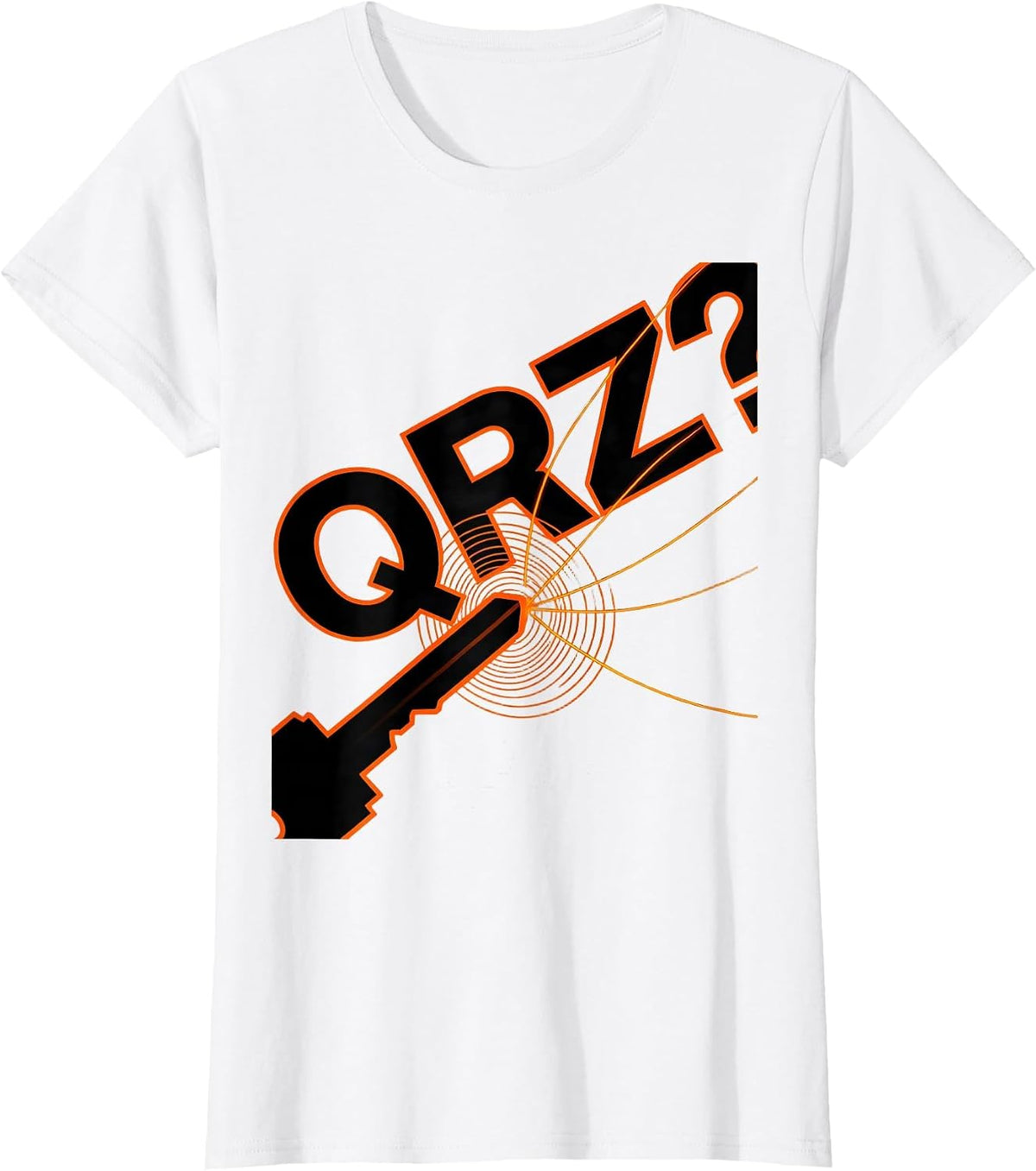 QRZ? Funny Ham Radio Operator Amateur Radio Enthusiast T-Shirt - White