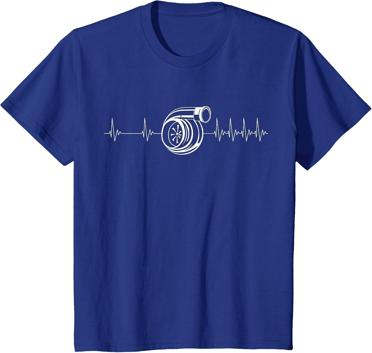 Turbo Heart Beat Car Slow 2 Fast Race Car Racing Boost EWG T-Shirt - Royal Blue