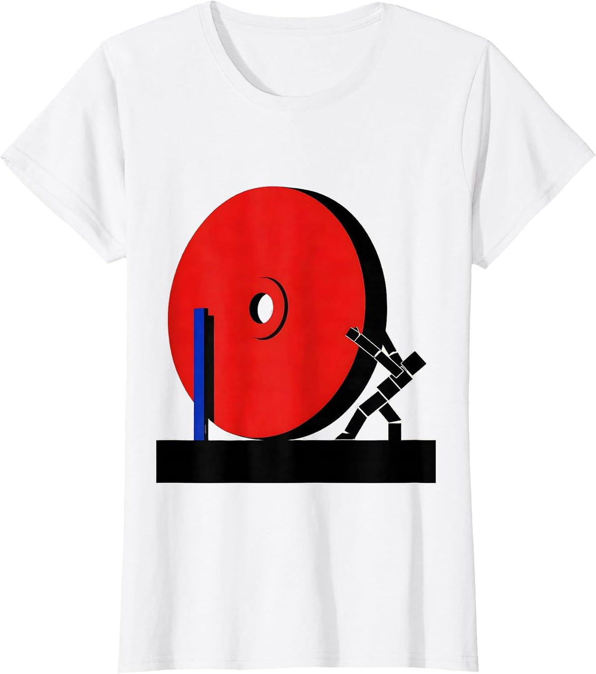 Tiny Lifter Big Plate Funny Gym Workout Meme T-Shirt - White