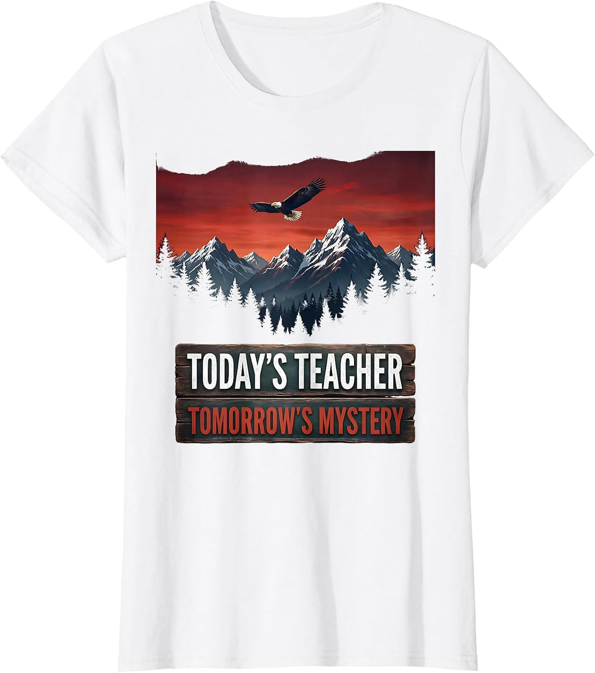 Today's Teacher Tomorrow's Mystery Substitute Tee T-Shirt - White
