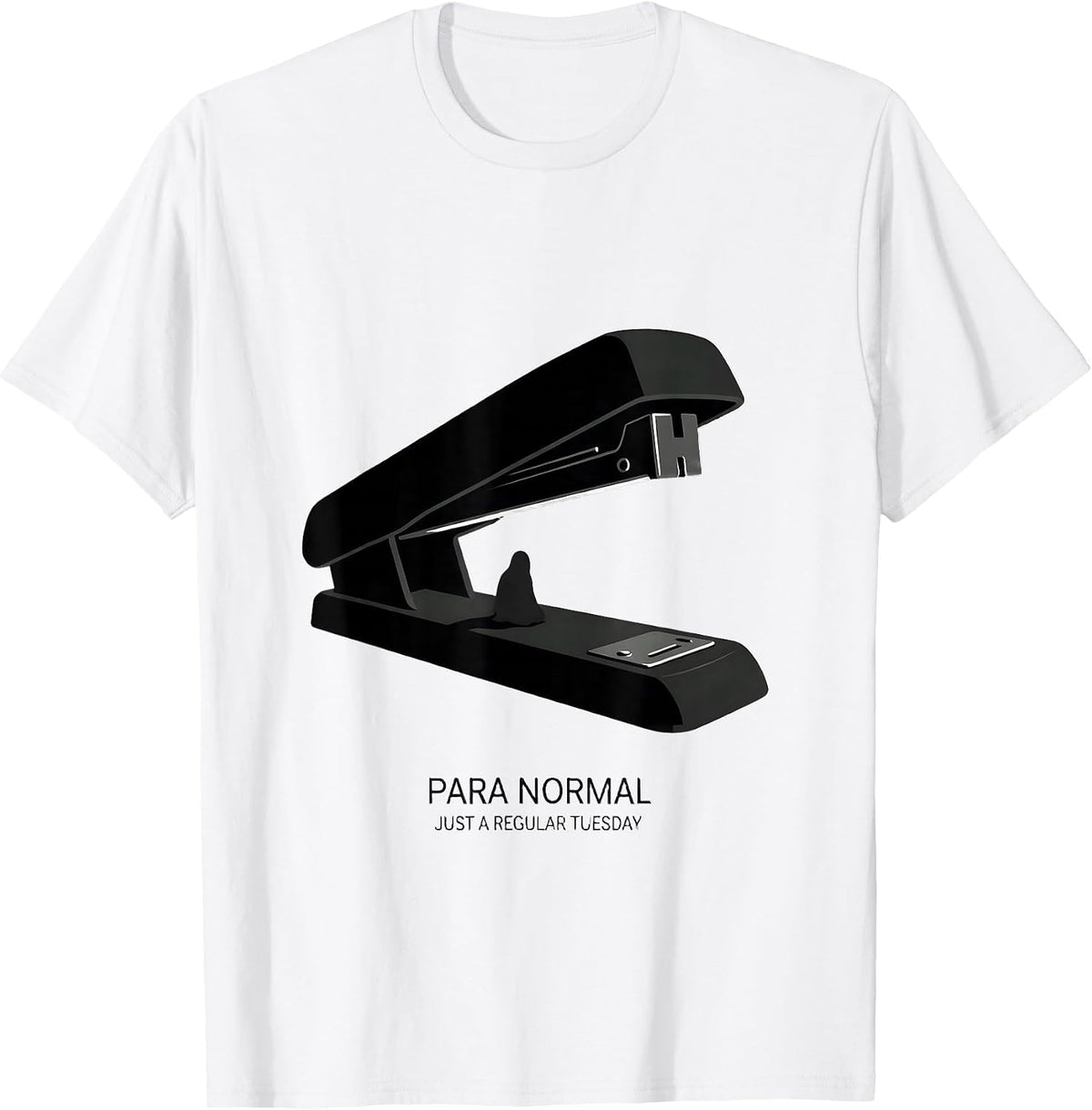 Men's Para Normal Just a Regular Tuesday Ghost Paraprofessional T-Shirt - White