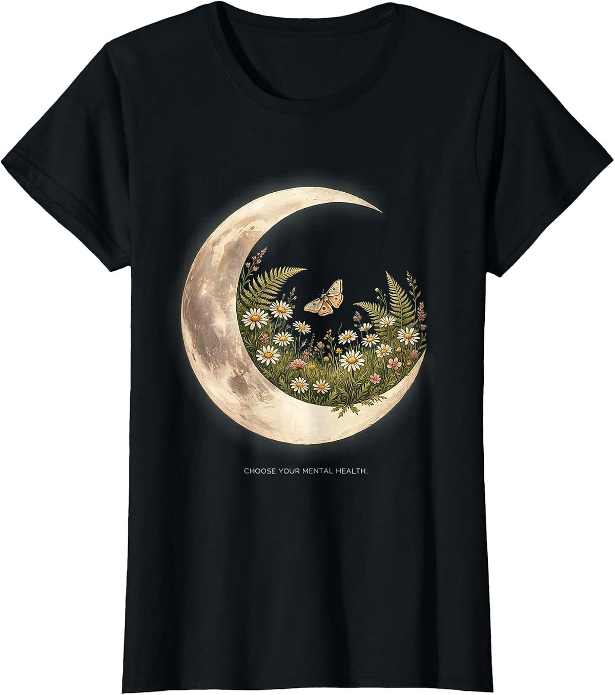 Choose Your Mental Health Awareness Design T-Shirt - Black