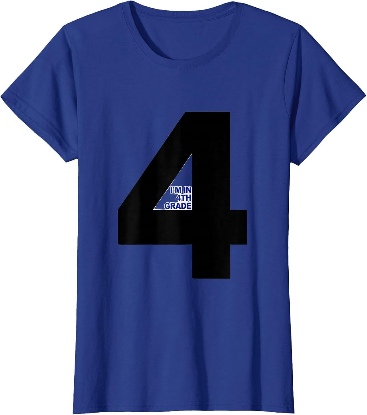 Women's I'm In 4th Grade Whimsical Back To School Teacher Student T-Shirt - Royal Blue