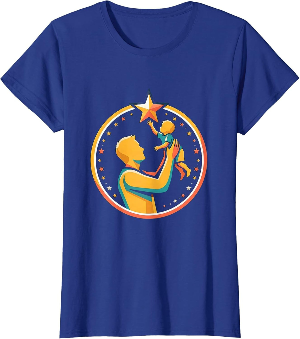 Women's Paraprofessional Reach for the Stars Graphic T-Shirt - Royal Blue