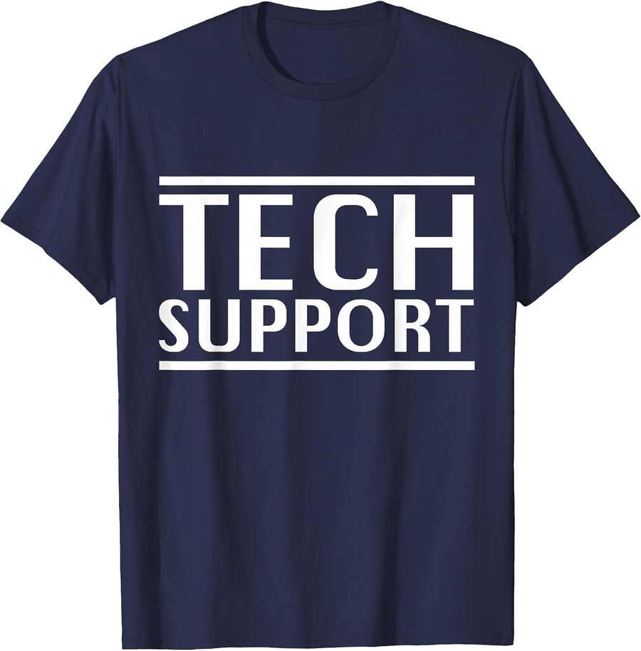 Tech Support Shirt T-Shirt - Navy Blue