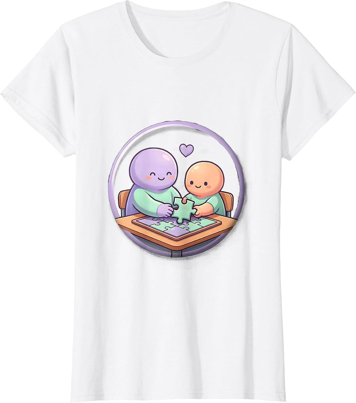 Sealed Classroom Badge Cute Paraprofessional Teacher T-Shirt - White