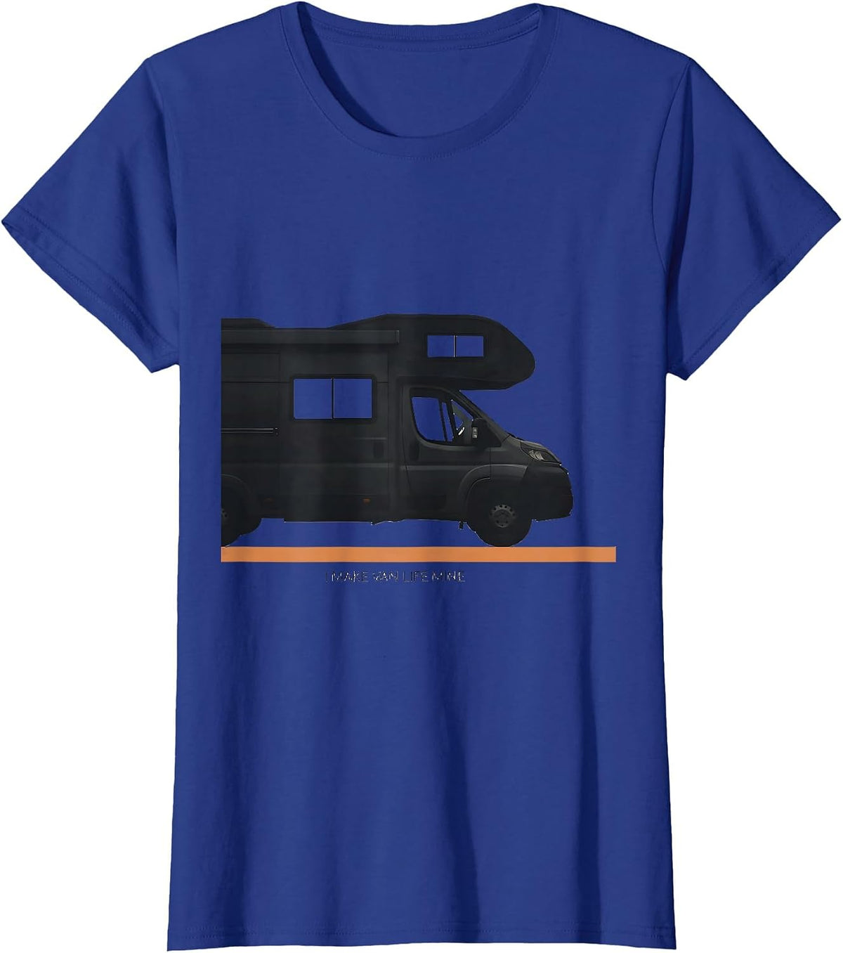 Women's I Make Van Life Mine Retro Van Dweller Nomad Adventure Gift T-Shirt - Royal Blue