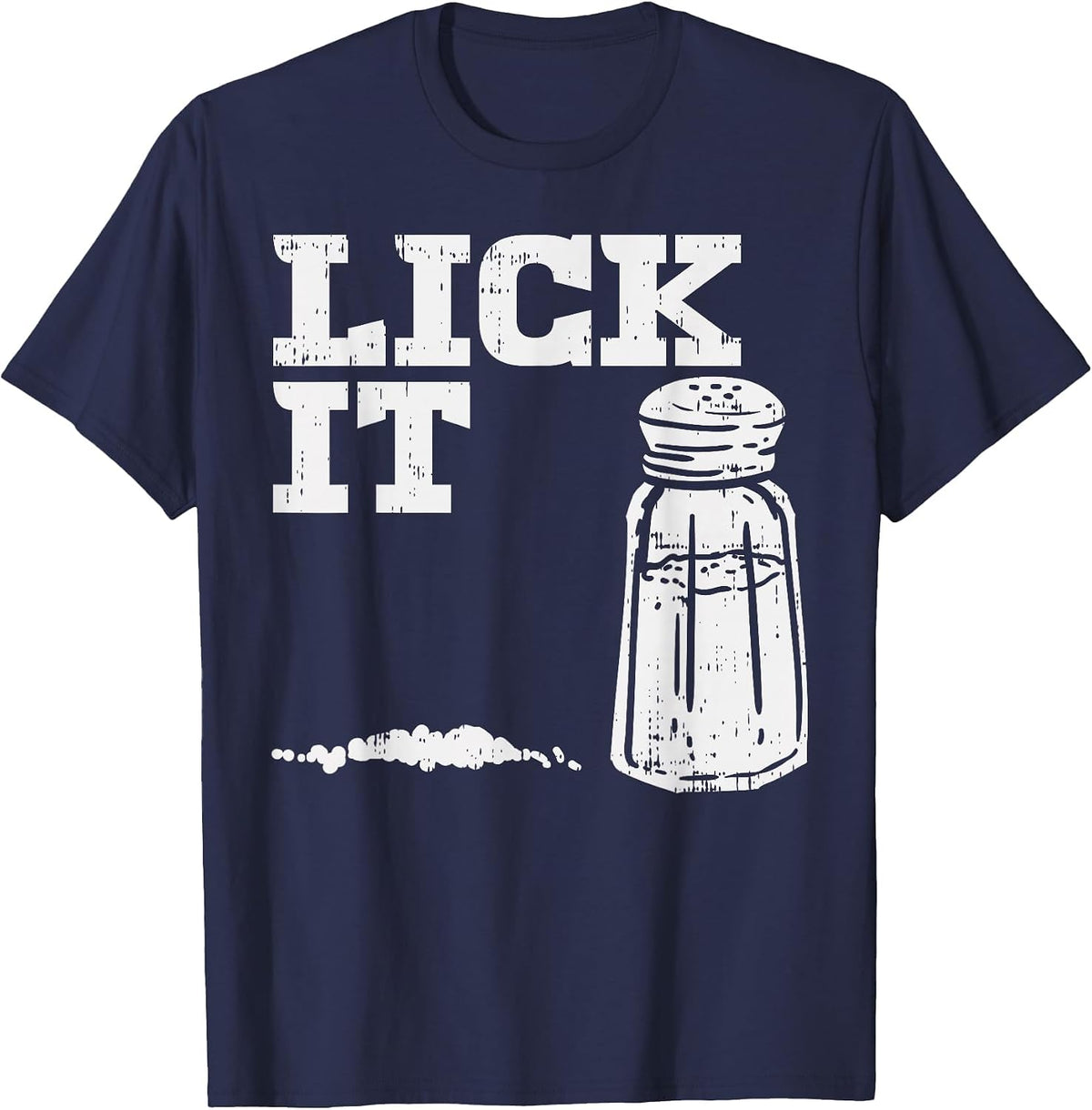 Lick It Salt Matching Group Cinco De Mayo Drinking Team T-Shirt - Navy Blue