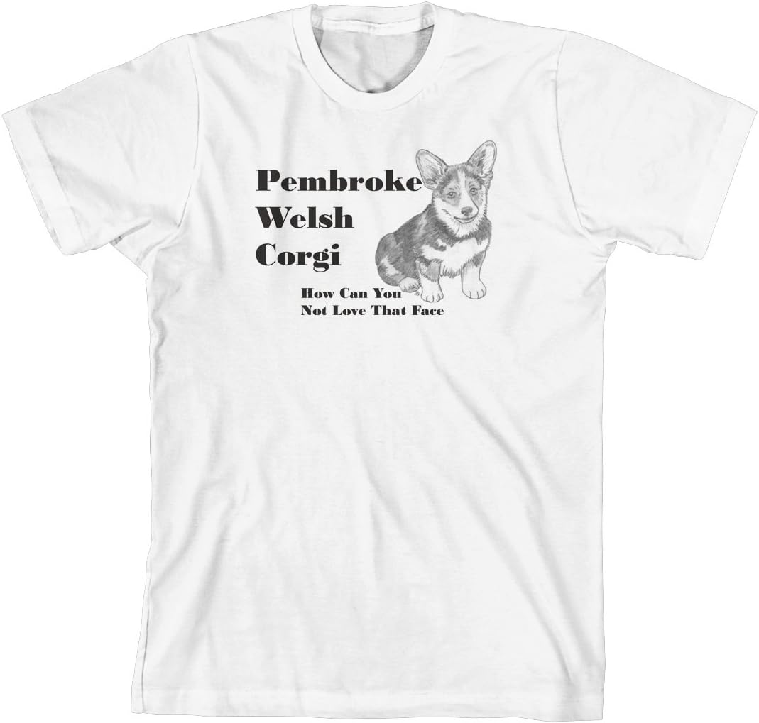 Cahoon's Closet Pembroke Welsh Corgi: How Can You Not Love That Face Brand T-Shirt - Grey