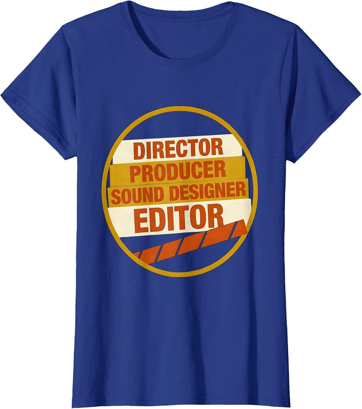 Women's Director Producer Sound Designer Editor Filmmaker T-Shirt - Royal Blue