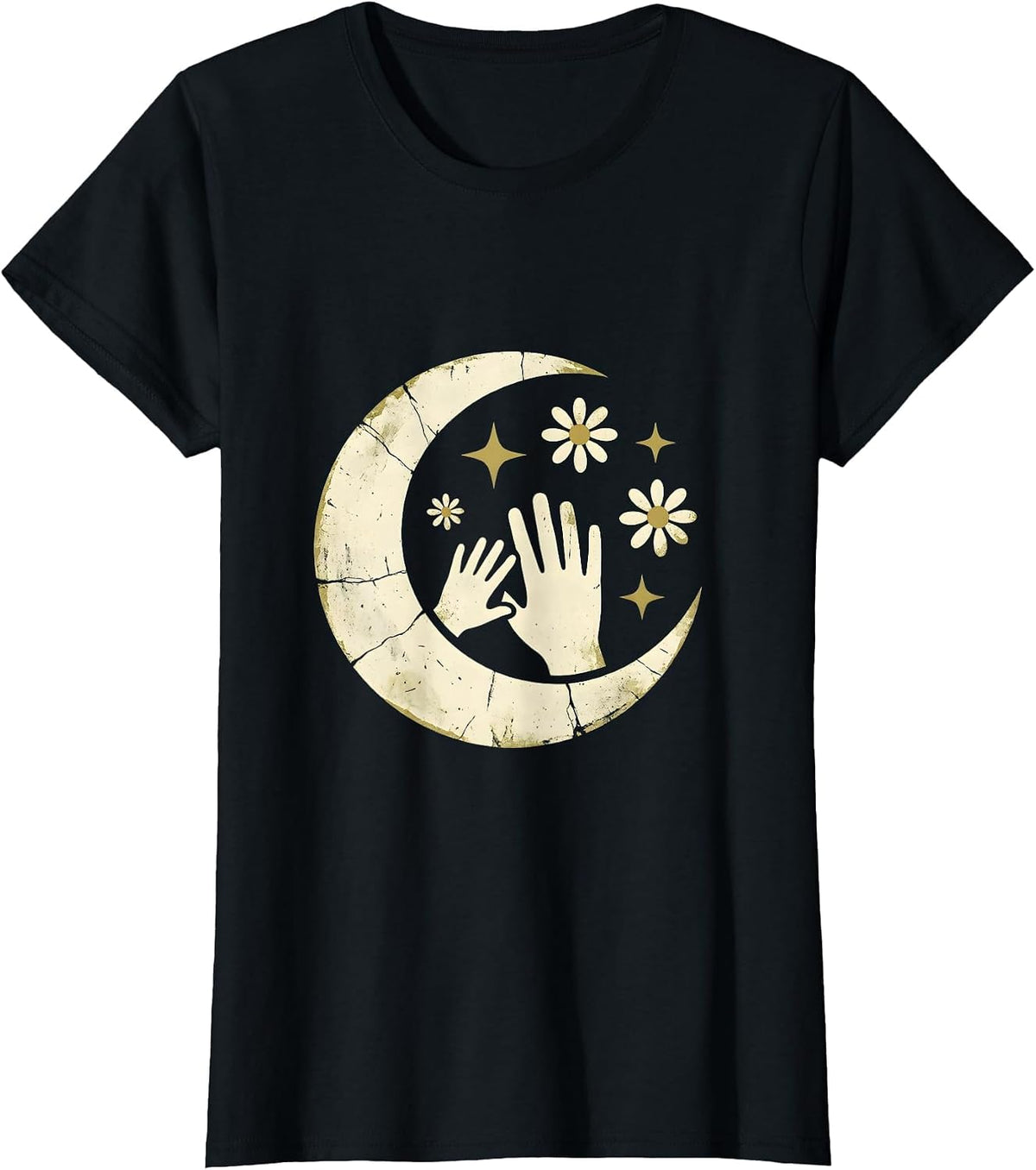 Paraprofessional Guiding Hand Drawing Illustration T-Shirt - Black