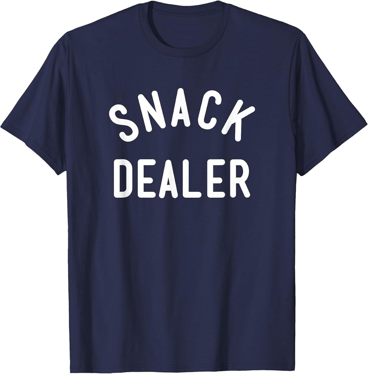 Snack Dealer Mom Teacher Daycare Funny Present T-Shirt - Navy Blue