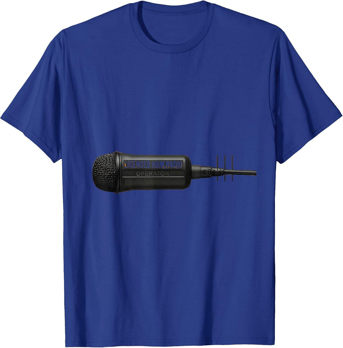 Men's Licensed Ham Radio Operator Minimalist Hobbyist Pride T-Shirt - Royal Blue